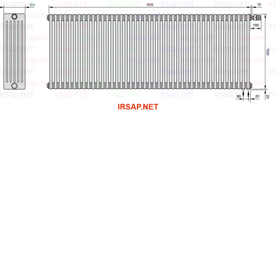 Радиатор IRSAP Tesi 61500/43 T25 CL 01